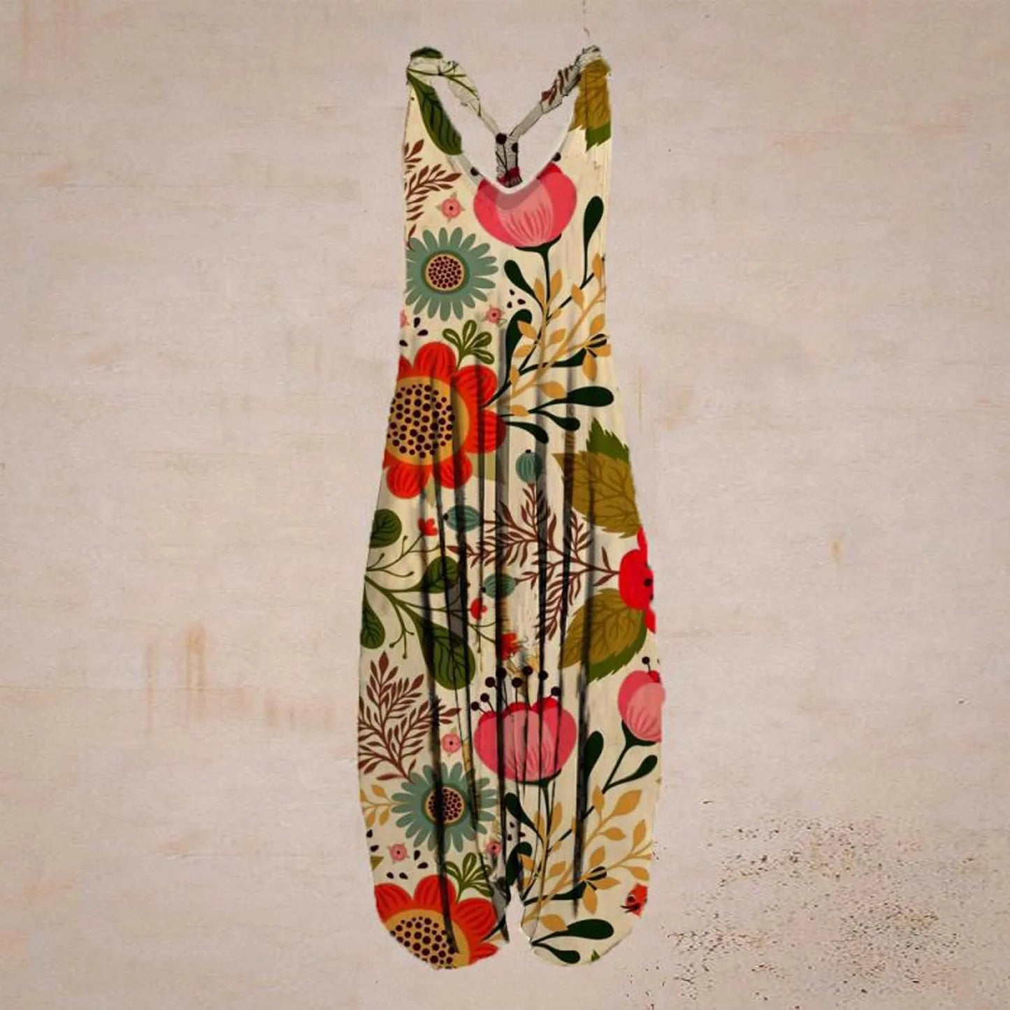 Small to 5XL Sleeveless Jumpsuit Loose Casual Several patterns to choose from