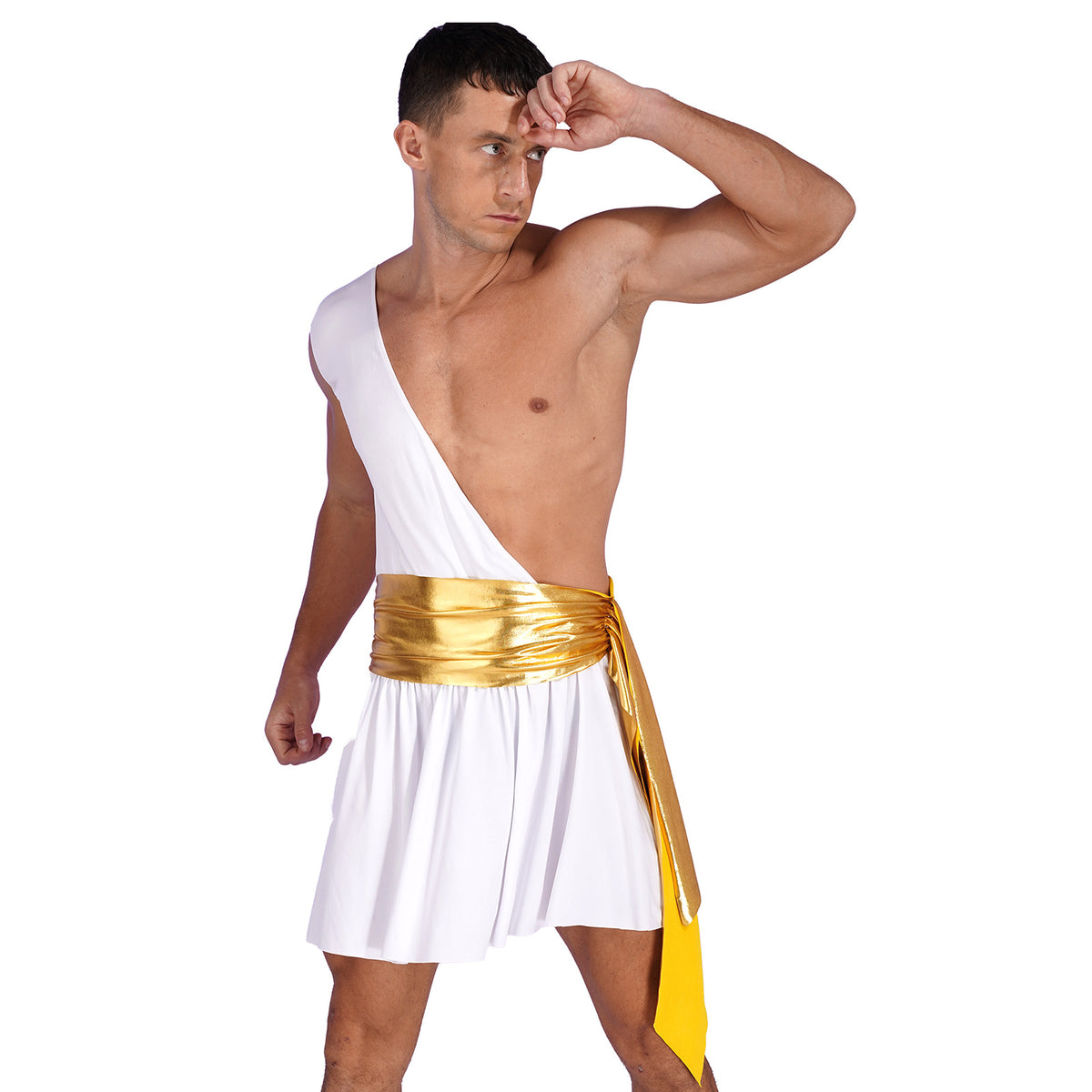 Adult Male Ancient Greco-Roman Warrior Gladiator Costume Halloween