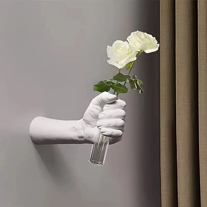 Modern Geometric Resin Wall-Mounted Vase Handmade Interesting Art
