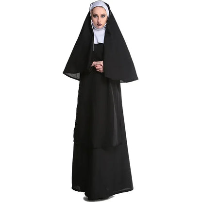 Halloween Nun Costume Adult Sizes M-XL