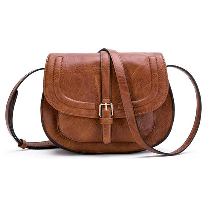 Boho Crossbody Bags, Saddle Shoulder Purse, Faux Leather Strap. In 7 Colors