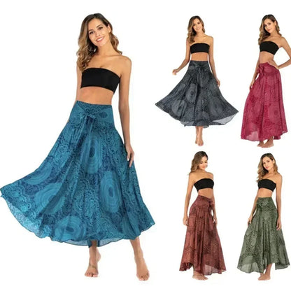 34 Different Designs of this Long Boho Bottom Lifts to Top Skirt, Vintage, Casual. 34 Different Designs