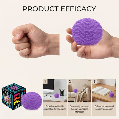 NeeDoh Fuzz Ball Wonder Waves Sensory Toy, Textured Sensory Stress Relief, Fidget Ball for Children and Adults