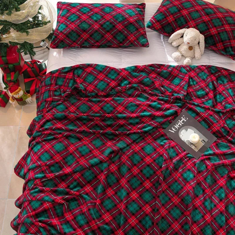 Christmas Flannel Throw Blanket in Various Sizes and Prints