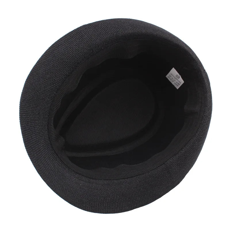 Wide Brim Solid Color Fedoras Casual Jazz Hat