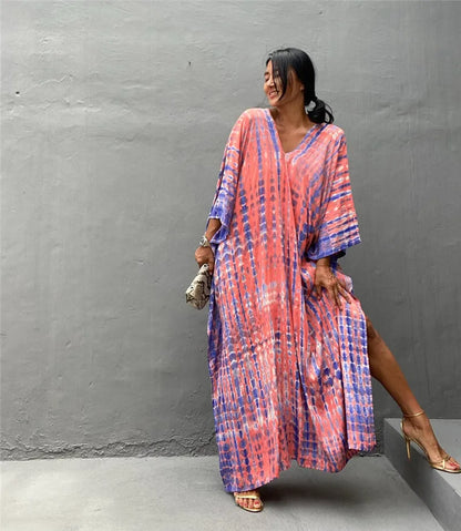 Beautiful Plus Size Women Casual Caftan Dress Swimwear or Casual or Lounging wear