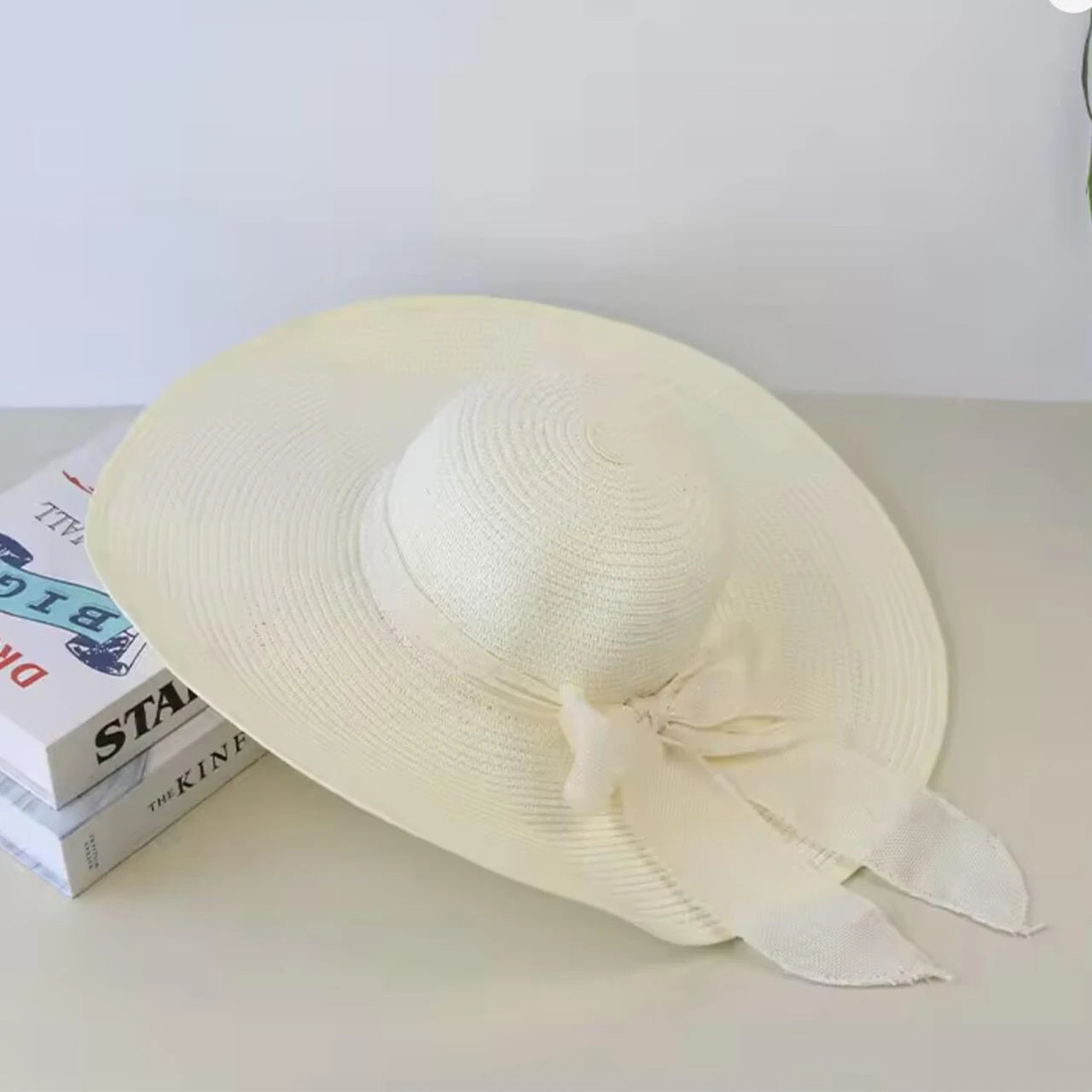 Straw Hat Bowknot Wide Brim Floppy Panama Hats Various colors