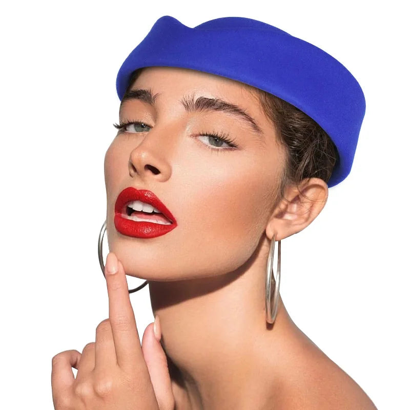 British Stewardess Beret, Exquisite Top Hat, Hepburn Style, High-end Beret,