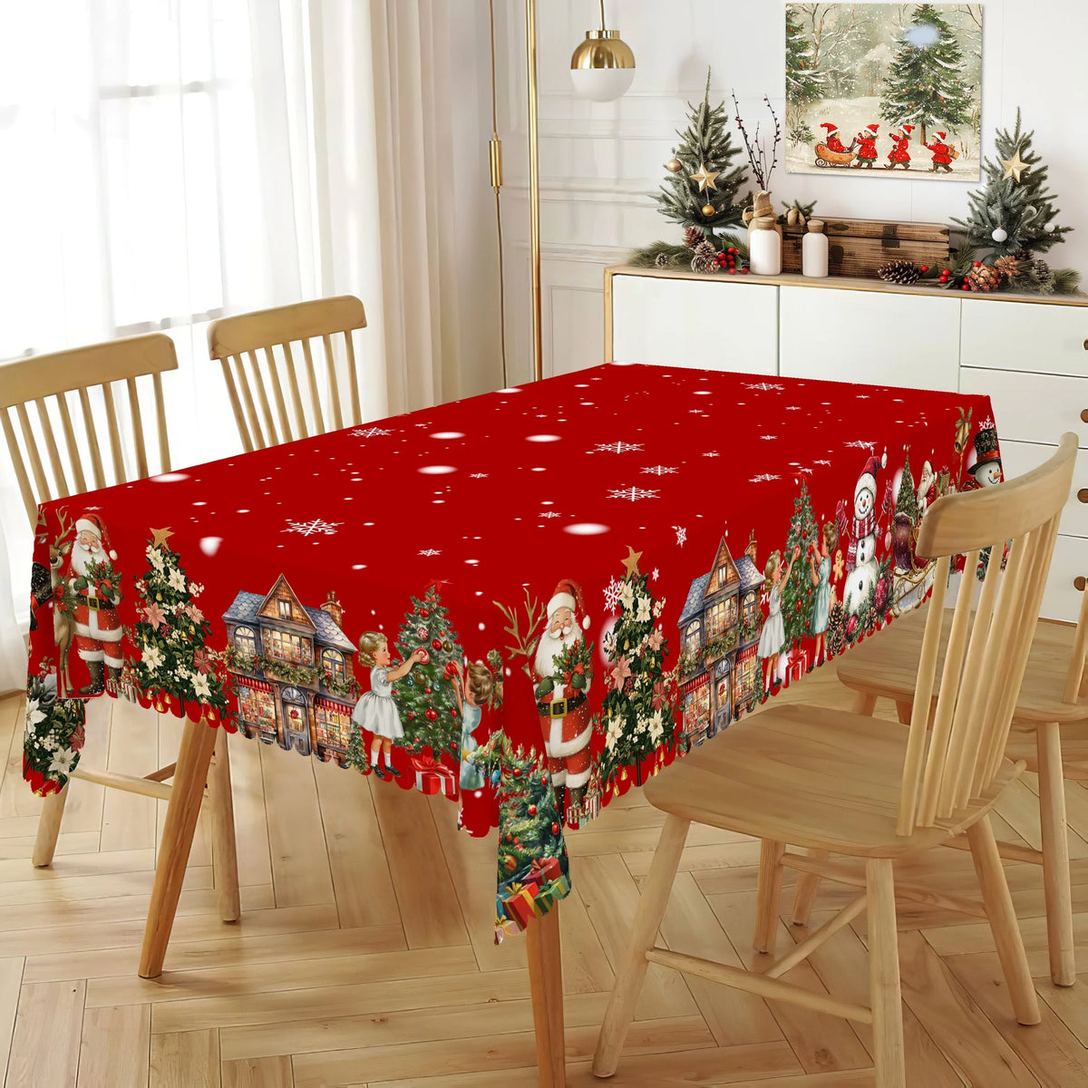 Santa and Friends Tablecloth