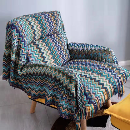 Boho Blankets with Aztec Baja Blanket Designs, Ethnic Sofa Cover