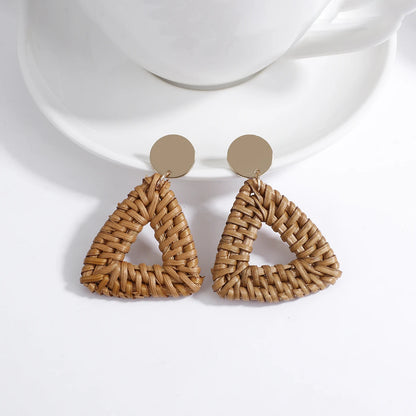 Handmade Wooden Drop Earrings