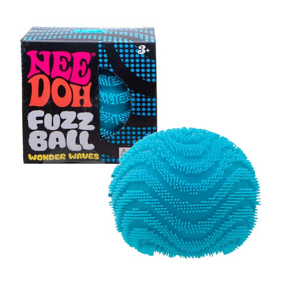NeeDoh Fuzz Ball Wonder Waves Sensory Toy, Textured Sensory Stress Relief, Fidget Ball for Children and Adults