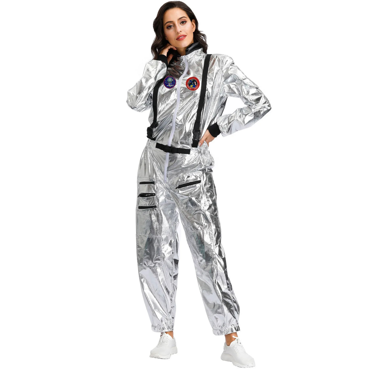 Adult and Children Astronaut Costumes, Couples Spaceman Cosplay Space Suit, Halloween Family Party Dress Up