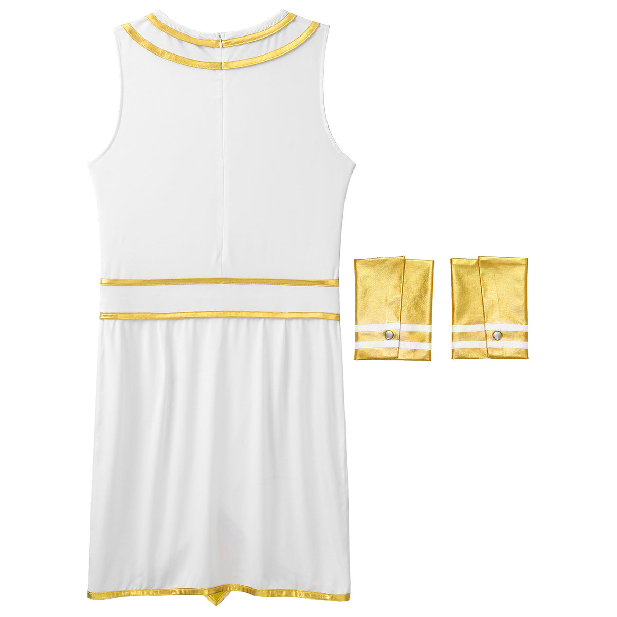 Ancient Egyptian Prince Halloween Costume. Robe with Cuffs