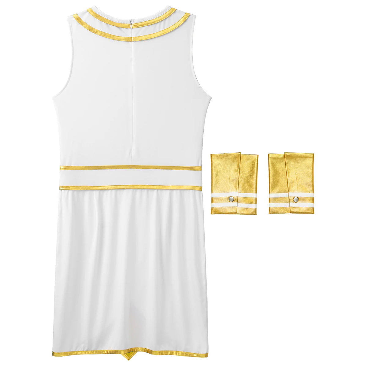 Ancient Egyptian Prince Halloween Costume. Robe with Cuffs