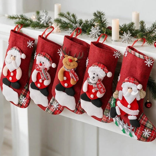 Christmas Hanging Canvas Stockings