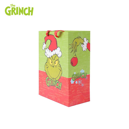 Grinch Christmas Gift Bags, Paper and Transparent, with Handles