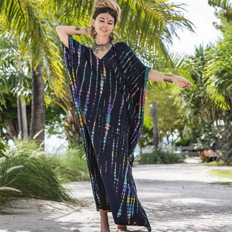 Beautiful Plus Size Women Casual Caftan Dress Swimwear or Casual or Lounging wear