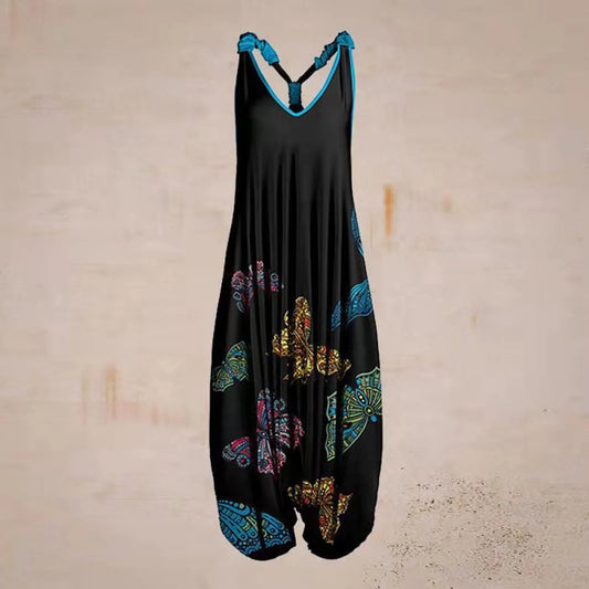 Small to 5XL Sleeveless Jumpsuit Loose Casual Several patterns to choose from