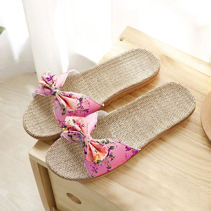 Bohemian Ethnic Style Handmade Espadrille Flip Flops in Various colors