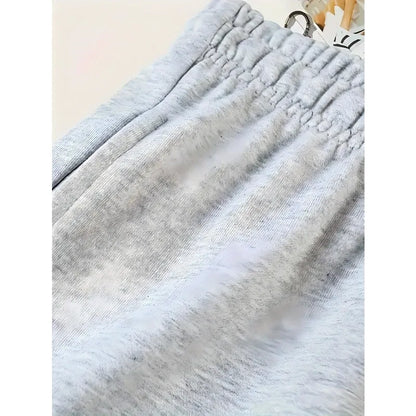 Ladies' front pockets, elastic and drawstring waist, casual exercise shorts