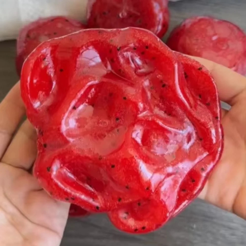 Handmade Watermelon Slushy Squishy Toy Soft Slow Rebound Stress Relief