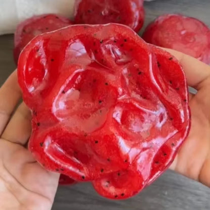 Handmade Watermelon Slushy Squishy Toy Soft Slow Rebound Stress Relief
