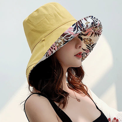 Panamanian Bucket Hats, Reversible, Big Brim for UV Protection