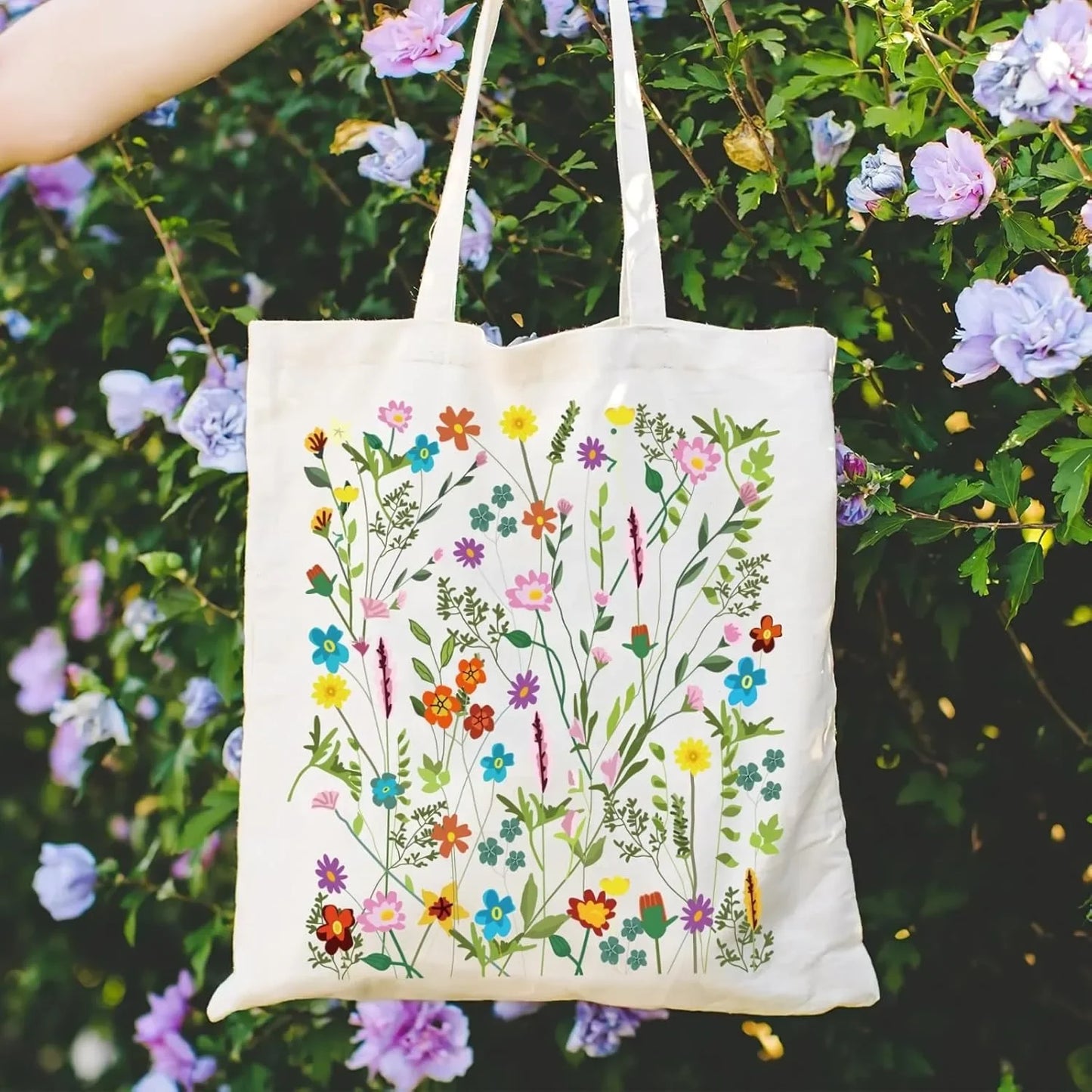 Canvas Book Themed Tote Bag Shoulder Bags. ALSO MAKES A GREAT GIFT BAG--WHY USE PAPER????