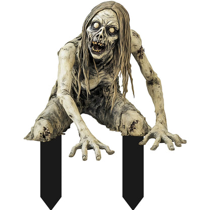 Halloween Thriller Plugin Courtyard Ornaments on Stakes. Each is approx 7 by 6 inches