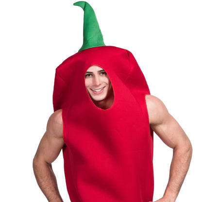 Halloween Funny Cosplay Fruit and Vegetable Costumes, also including grapes, hot pepper, tomato, avocado, and peas!
