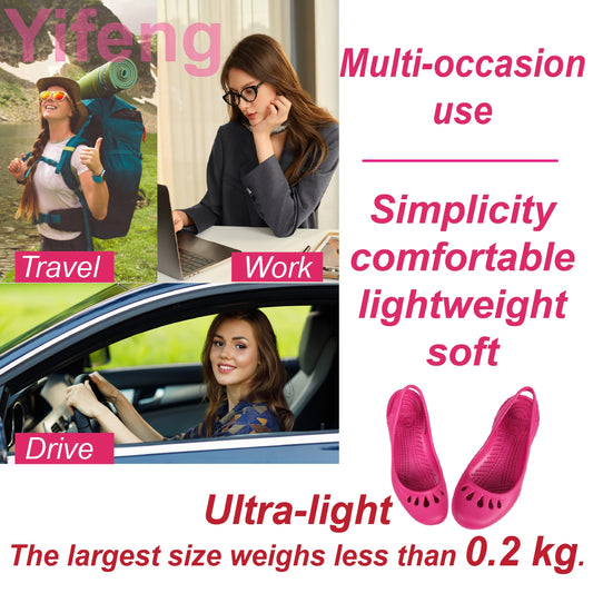 Lightweight Anti-Slip Hole Shoes,   Inspired Clogs For Women's Flat Bottom Sandals