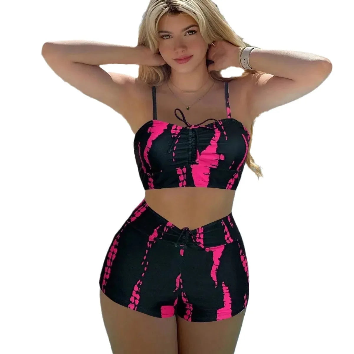 Sizes to 2XL in 6 Colors High-Waist Bikini Set