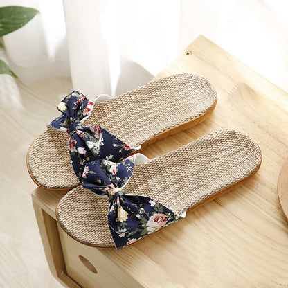 Bohemian Ethnic Style Handmade Espadrille Flip Flops in Various colors