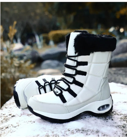Thicken non-slip warm snow boots, large sizes, cold-resistant, high-top cotton lining