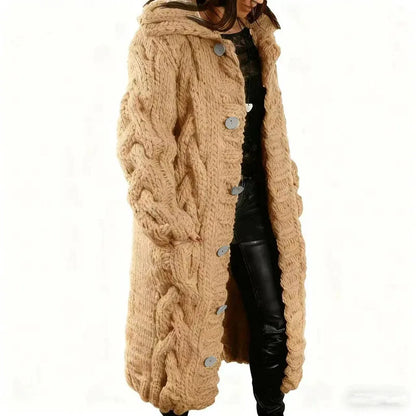 15 Colors, Oversized S-5XL Women Loose Knitted Sweaters, Thick Long Sleeve, Pocket, Buttons