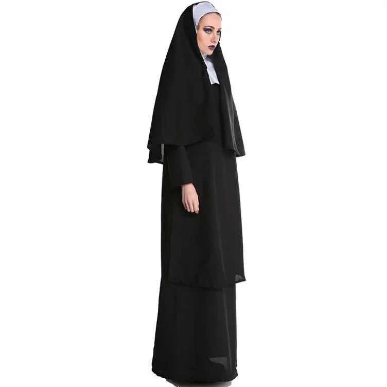 Halloween Nun Costume Adult Sizes M-XL