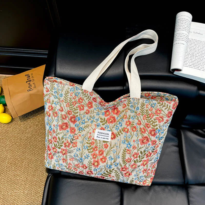 Boho Canvas Tote Bag, Multifunctional.  USE AS THE GIFT BAG---WHY USE PAPER???