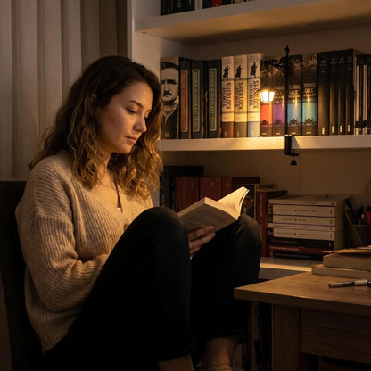 5 designs of Retro Bookshelf Lighting, Wall Mounted Reading Lamp, LED Night Light for Studious Ornamentation (Some Halloween, Some Not)