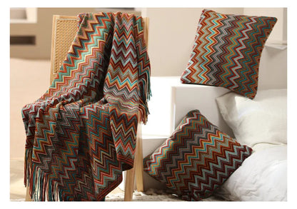 Boho Blankets with Aztec Baja Blanket Designs, Ethnic Sofa Cover