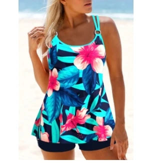 Tankini to 6XL In 8 Designs Swimsuit Set Boy Shorts