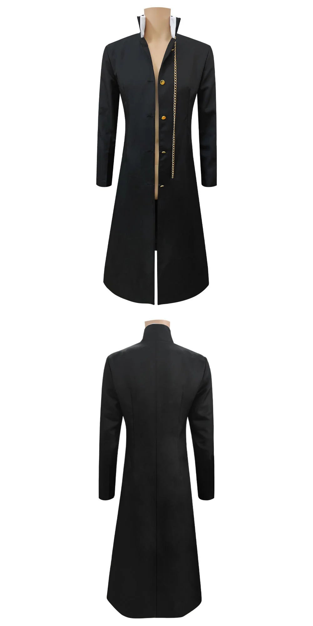 JoJo's Bizarre Adventure Jotaro Kujo Cosplay Costume Black Coat Jacket