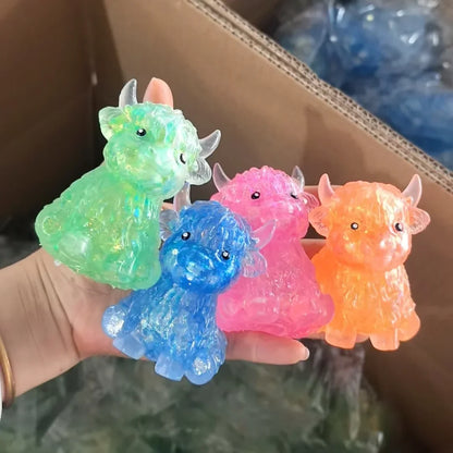 NeeDoh Scottish Highlander Cow Squishy