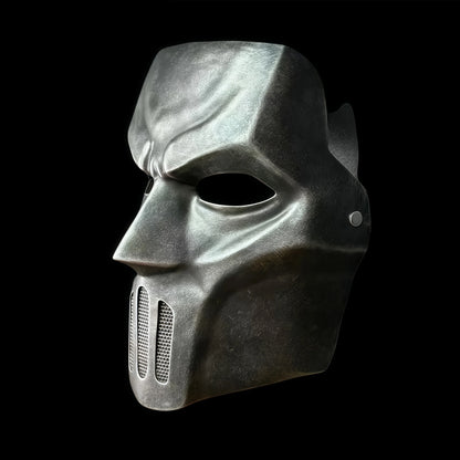 Handmade Resin Crafted Halloween Mask. In Bronze and Puter Colors