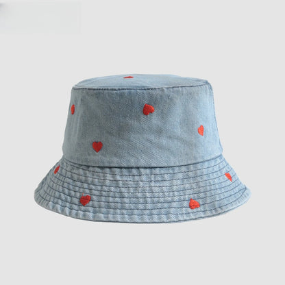 Washed Denim Embroidered Watermelon, Bows, and Cherries to choose from in various colors!