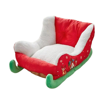 Washable Dog Christmas Sled Anti-slip bottom for Small, Medium, Cats, Dogs, Christmas Decor