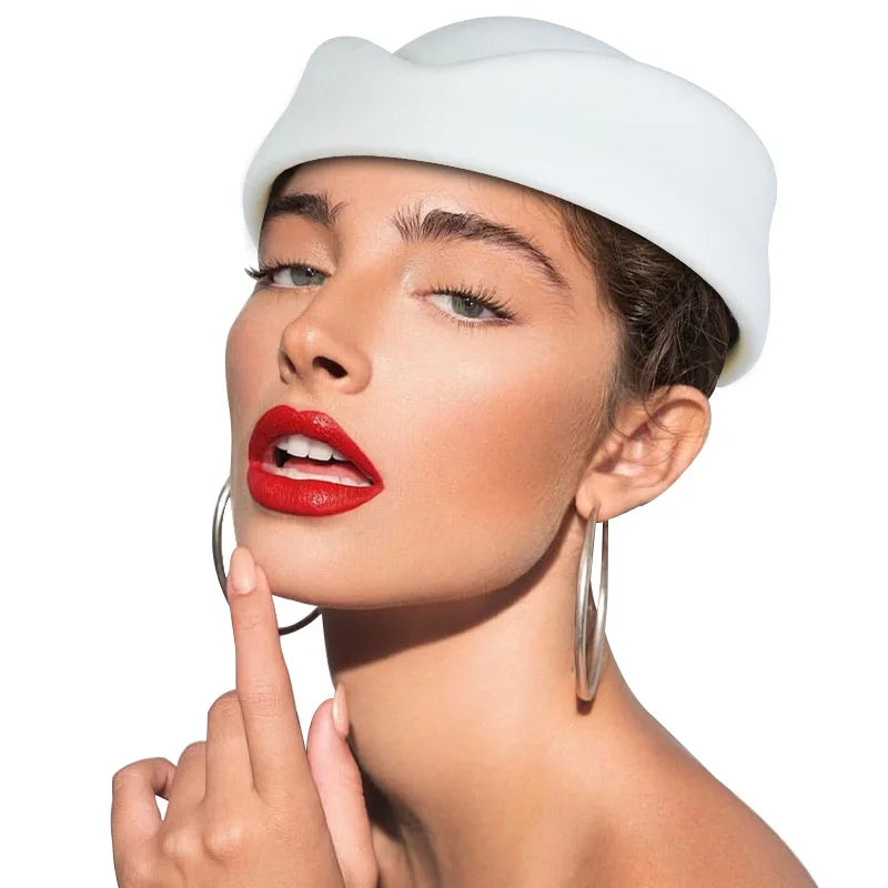 British Stewardess Beret, Exquisite Top Hat, Hepburn Style, High-end Beret,