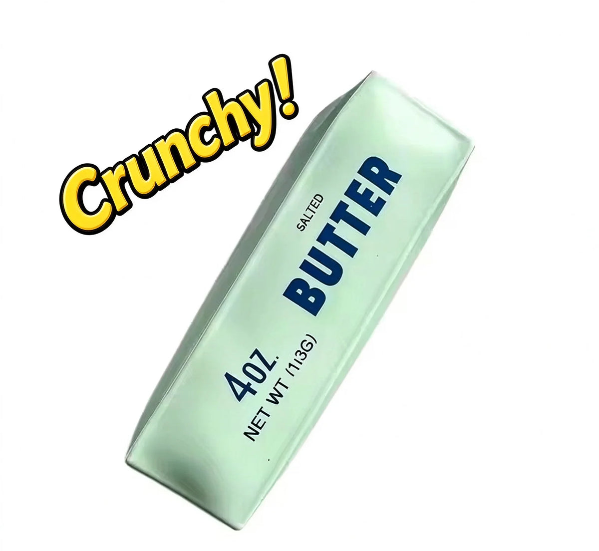 Crunchy Butter Stick Squishy Stress Ball. Great for Hand Exercises