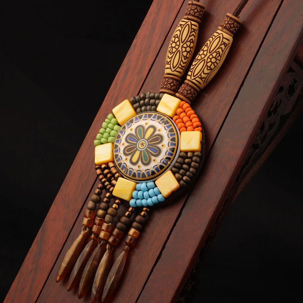 20 Designs handmade Vintage Bohemian leather braided necklace, Nepal jewelry