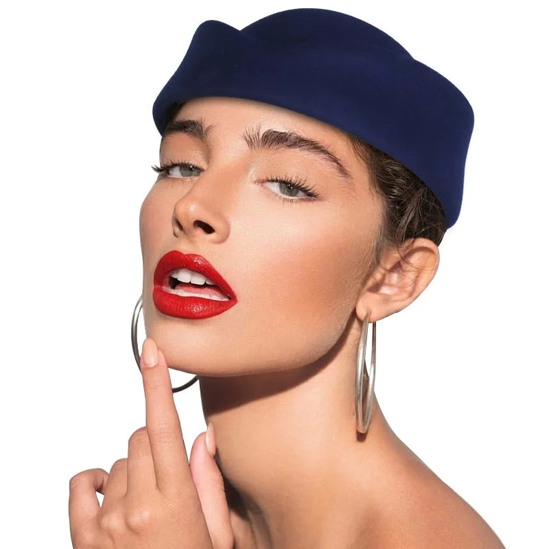 British Stewardess Beret, Exquisite Top Hat, Hepburn Style, High-end Beret,